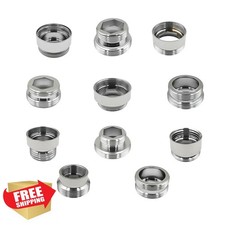 11 Pieces Brass Faucet Adapter Kit,Kitchen Sink Aerator Adapter Female to Mal...