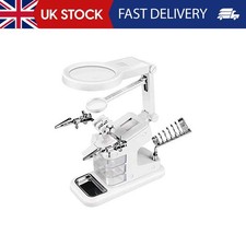 LED Light Helping Hand Magnifier Station Illuminated Tool Soldering stand, hobby
