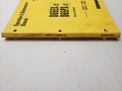 Komatsu D65EX-12 D65PX-12 Bulldozer Operations & Maintenance Manual SEAM007202 - Picture 2 of 8