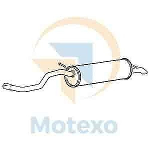 Klarius SK61C Auspufftopf Hinten Fabia 1.4 99-03-image