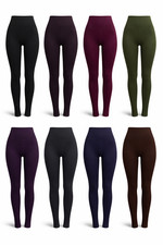 Ladies Women's High Waist Tummy Control Stretch Leggings Pants UK 8-24