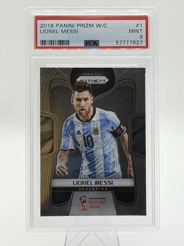 2018 Panini Prizm World Cup Lionel Messi PSA 9 Argentina #1