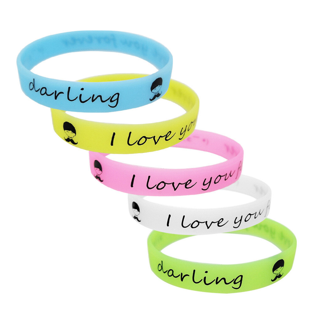 25 Pcs Basketball Silicone Bracelets Luminous Wristbands Rubber Wrist