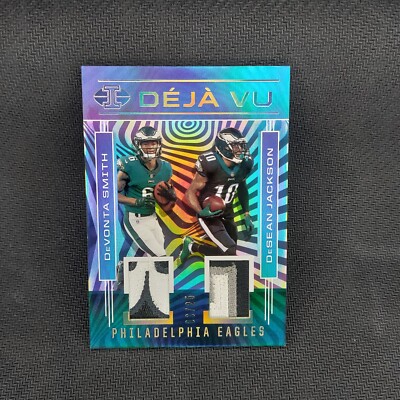 2021 Illusions Deja Vu GOLD /25 DeSean Jackson Devonta Smith Rookie Dual DV-DD