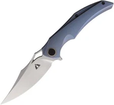 New CMB Made Knives Prowler Framelock Pocket Knife Blue Ti CMB02W