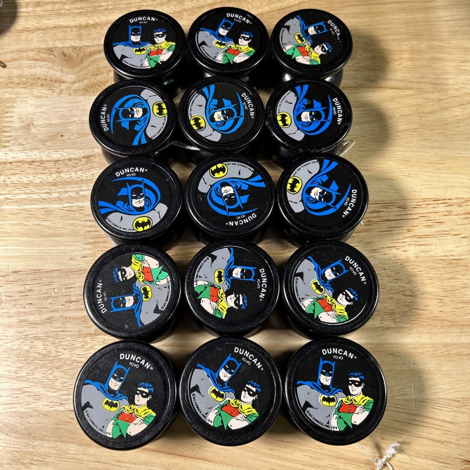 Vintage 1978 Batman And Robin Duncan Yo-Yo With And Without String Lot ...