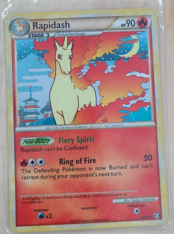Pokémon Rapidash 8/102 Holo LP