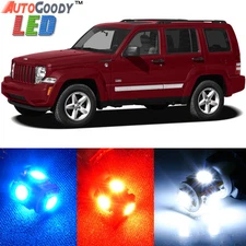 7 x Premium Xenon White LED Lights Interior Package Upgrade for Jeep Liberty