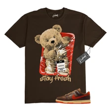 Dunk Low Light British Tan Sesame Picante Red Cacao Wow T Shirt to Match STAY