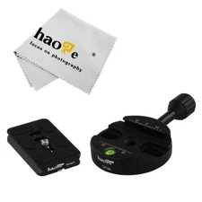 64mm Quick Release Clamp + 60mm Plate for Gitzo Benro Arca-Swiss Tripod BallHead