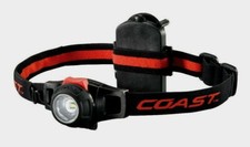 Coast HEAD LAMP 305 Lumens Red/Black LED AAA Ultra Wide Flood Spot Light HL7 NEW