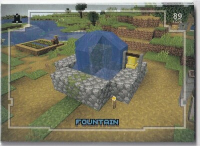 Panini Minecraft Adventure Trading Cards Karte Nr. 89 Fountain Brunnen