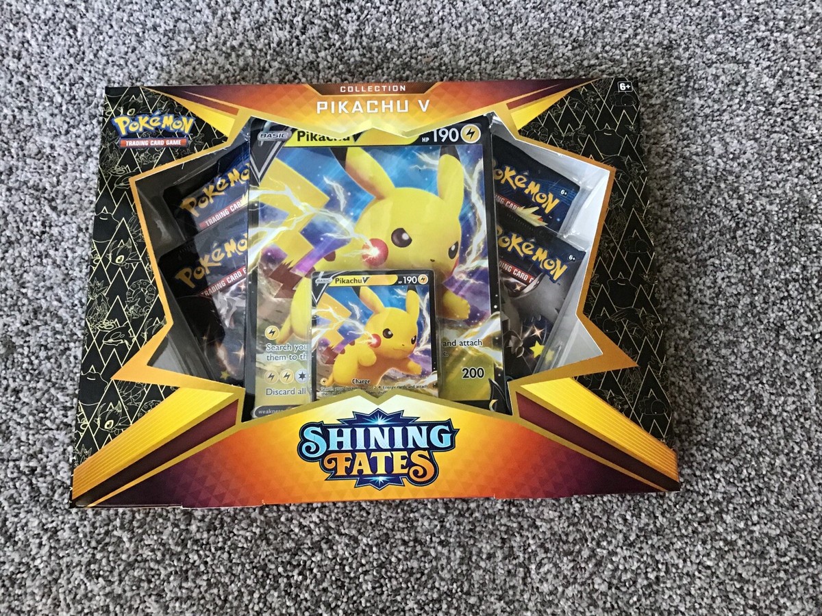 Pokemon Shining Fates Training Card Game Pikachu V Box FACTORY