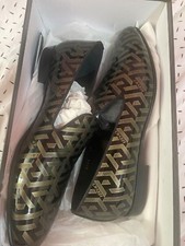 versace dress shoes black  loafers size 10 mens 