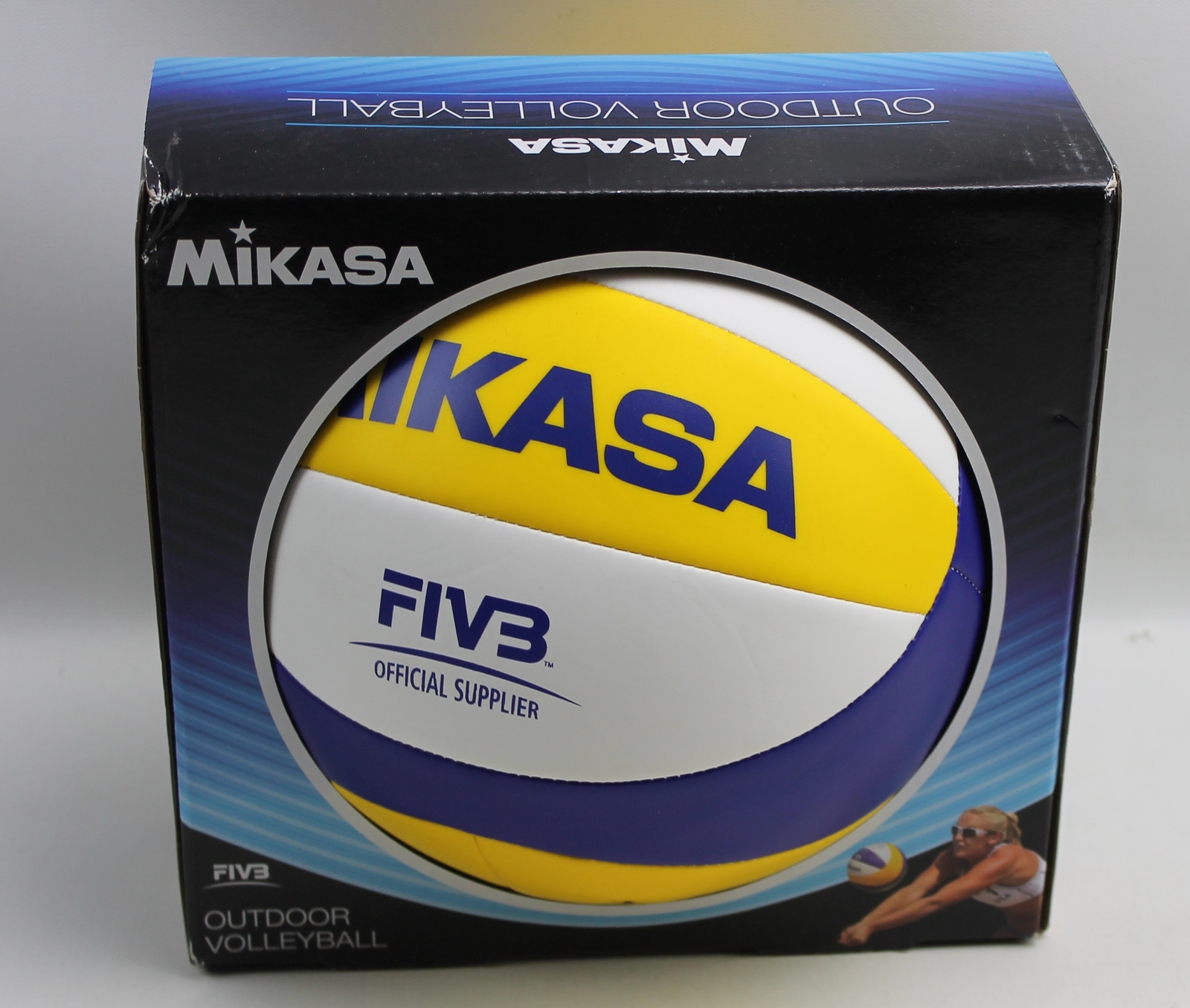 Mikasa Beach Classic VXL30 Outdoor Volleyball Official Blue Yellow