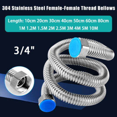 3/4'' Corrugated Pipe Stainless Steel Bellows Flexible Metal Hose Water Heater