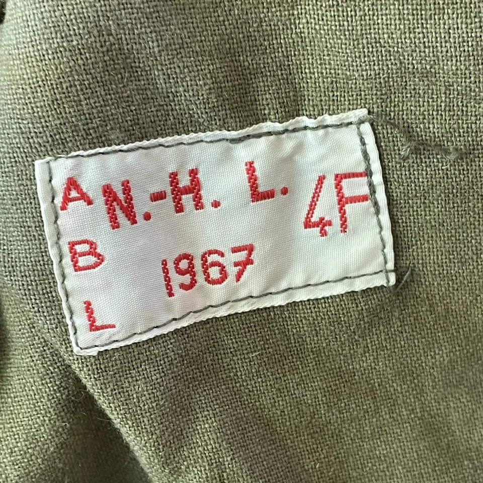 Chaqueta del Ejército Belga Hombres Mediana Verde Lana Muralla León Librea Botón Gran Abrigo Foto 3 de 4