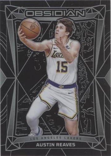 Austin Reaves 24-25 Panini Prizm Black /49 Auto Sensational 