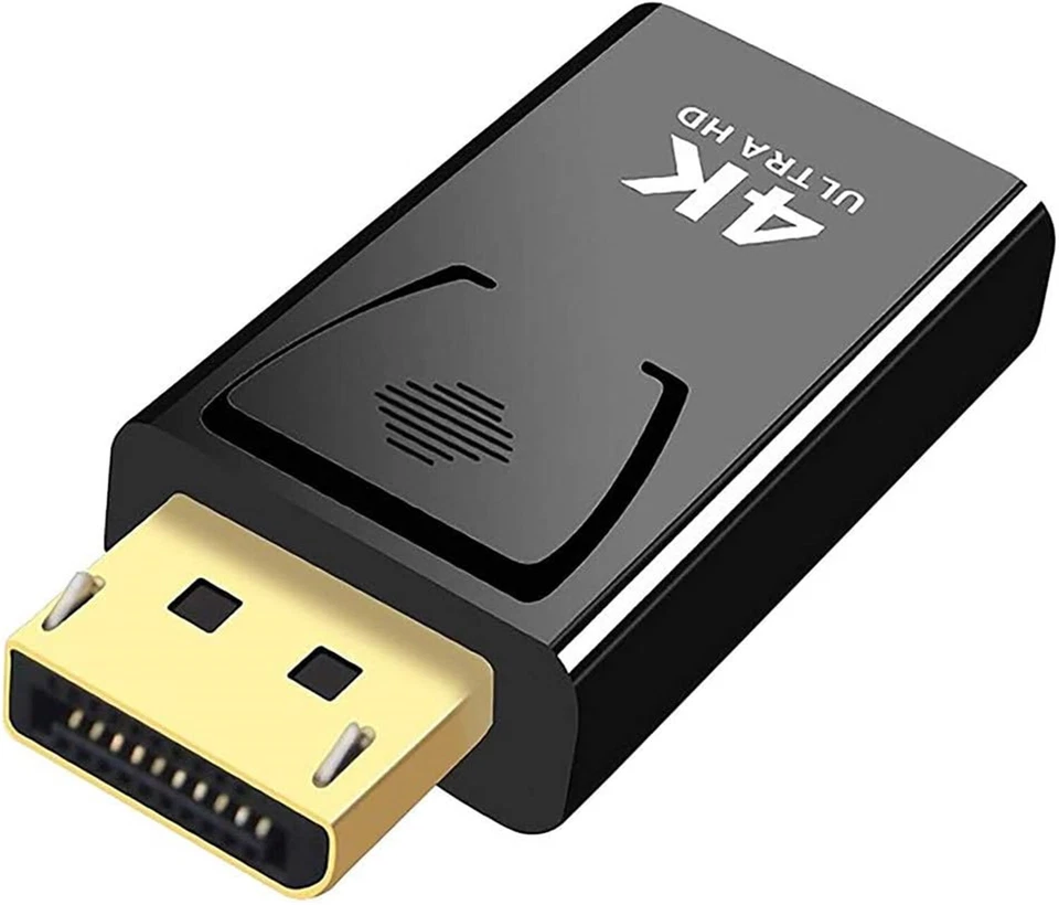 DP auf HDMI Adapter 4K Displayport zu HDMI Konverter Stecker Full HD Audio Video - Bild 2 von 4