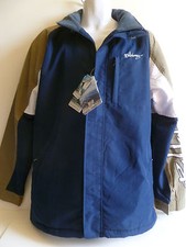 NEW Men's BILLABONG Jacket NAVY BLUE Water Resistant Tan White
