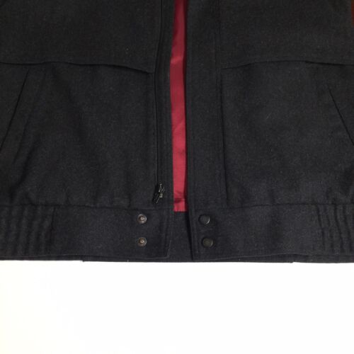 Members Only Mens Black Wool Blend Coat Jacket Size 46 Vented - Picture 5 of 11