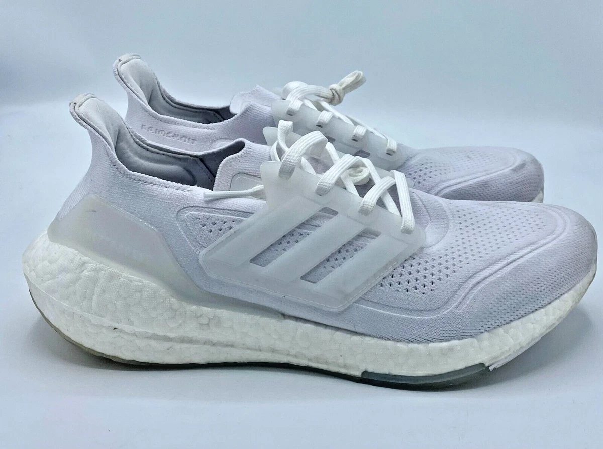 Adidas UltraBoost 21 \'Cloud White\' FY0379 Men Size 7.5 women 9 unisex? Adidas Ultraboost 21 Triple White Running Shoes FY0379 Men main image 3