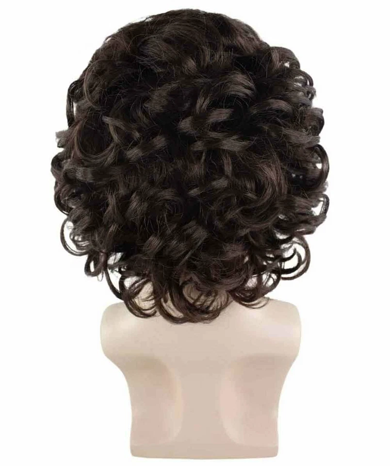 Conjunto de Peluca y Barba Rizada Pirata Marrón Juegos con disfraces Fiesta Disfraz Vestido Elegante HM-297A Foto 4 de 4