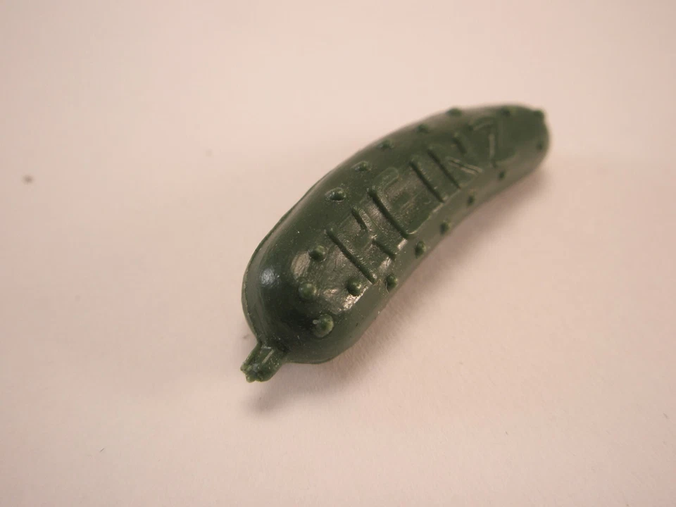 Prendedor de solapa vintage publicidad en pepinillo verde HEINZ ketchup catsup foodie p31 Foto 3 de 4