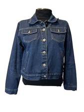 Vintage Express Bleus Jacket Women's Size L Denim Jean 100 Cotton