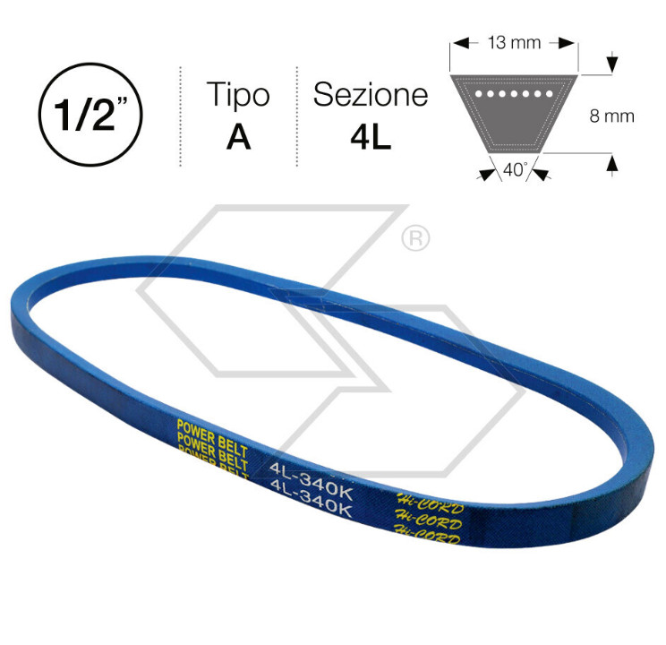 Cinghia per Husqvarna LTH 125 Codice 131264 | Robusta come una volta