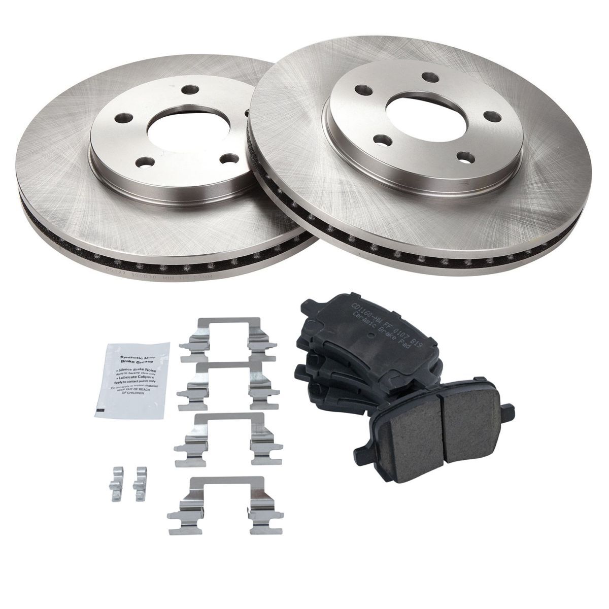 Front Ceramic Brake Pad & Rotor Kit – Fits GM SUV & Trucks (2002-2005)