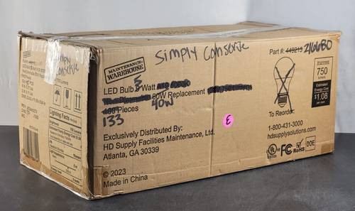 133 BULBS Bulk Simply Conserve 5W LED (40W) LED Candelabra Dimmable L05CDL2700K - Picture 22 of 22