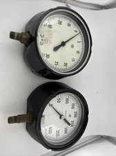 Weksler Phosphor Bronze And ACCO Helicoid Gauge Pair Of pressure gauges
