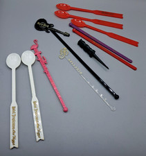 Lot 10 Vintage Las Vegas Casino Hotel Swizzle Stir Sticks Drink Stirrers