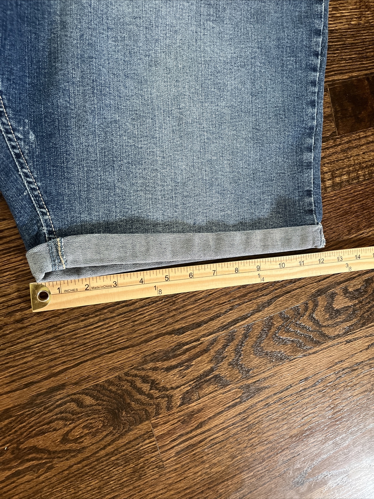 BigDude Men's Size 50 (waist 49) Medium Washed Denim Shorts NWT - View 9