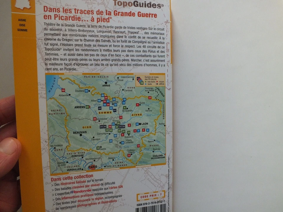 Dans les traces de la Grande Guerre en Picardie... a pied (Topo Guides) - Image 4 of 4