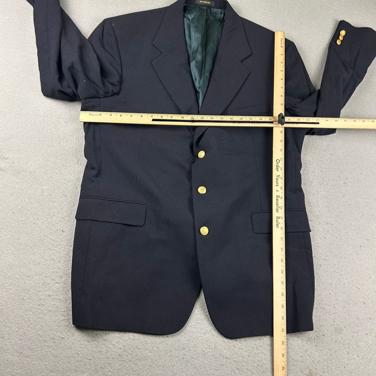 Givenchy Monsieur Blazer Mens 44 Long Blue Button Up Jacket