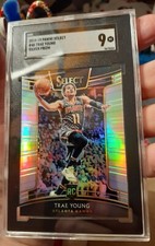 2018-19 Select Trae Young Silver Prizm Atlanta Hawks SGC 9 Mint #45