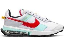 NIKE AIR MAX PRE-DAY MEN SIZE 8.5 TO 11.0 NEW SUMMIT WHITE UNIVERSITY RED COMFY
