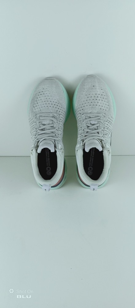 Nike React Infinity Run Flyknit 2 Gray White Women's Running Shoes Size 8.5