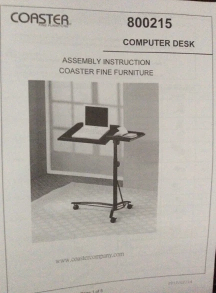 Bandeja de escritorio enrollable negra para computadora Coaster 800215ii - nueva, faltan piezas Foto 3 de 4