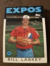Bill Laskey - Montreal Expos 1986 Topps AUTOGRAPHED