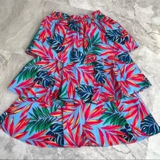 Tabitha Brown For Target Tropical Print Tiered Skirt Size XXS XXSmall