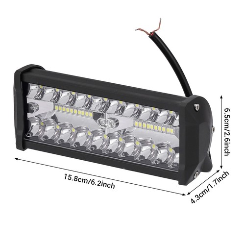 2x 7Inch 20000LM LED Work Light Bar Flood Spot Pod Offroad Fog Driving ATV Truck - 第 3/16 張圖片