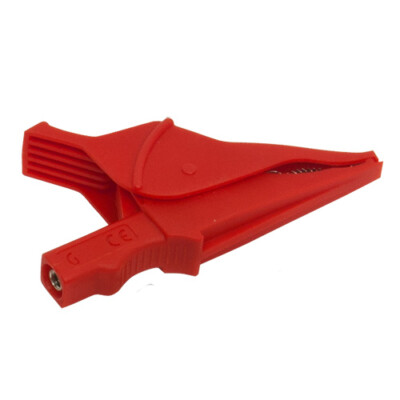 AEMC 5100.00 Safety Alligator Clip, Red (1000V CAT IV, 15A, UL V2)