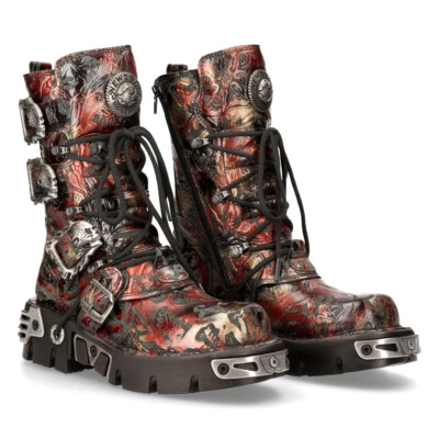 New Rock NR M.391 S26 Red - Boots, Metallic, Unisex