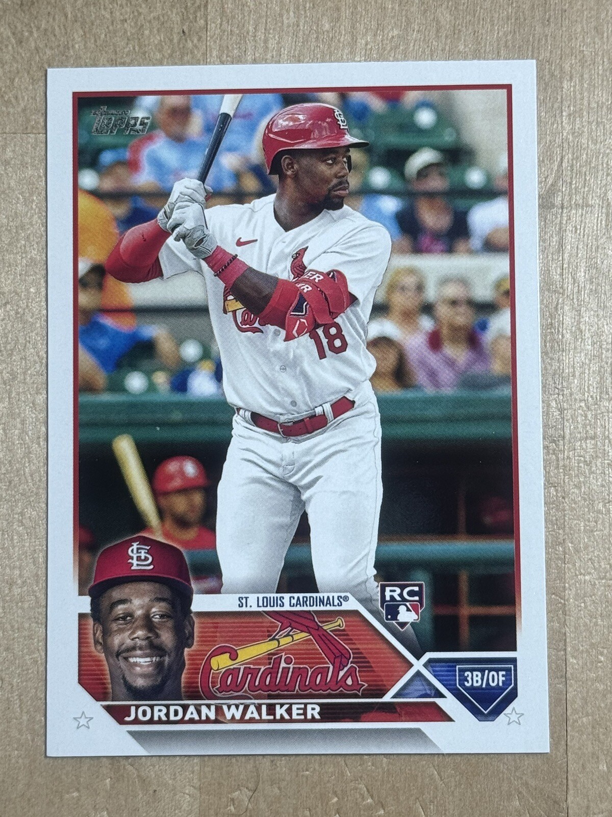 2023 St. Louis Cardinals ROOKIE Jordan Walker Topps Series Two ROOKIE CARD #344
