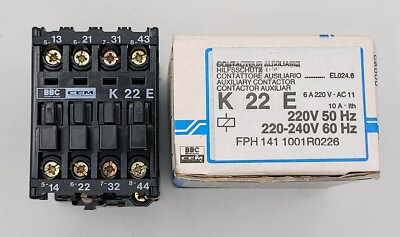 ABB BBC Schütz K22E  220V 50Hz 220/240V 60Hz  NEU/OVP
