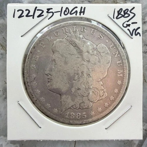 US 1885  90% Morgan Silver Dollar G-VG #122125-10GH