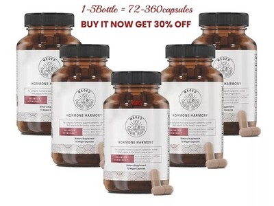1-5X Hormone Harmony Natural Hormonal Support for Women Balance& Wellness- 72 /`